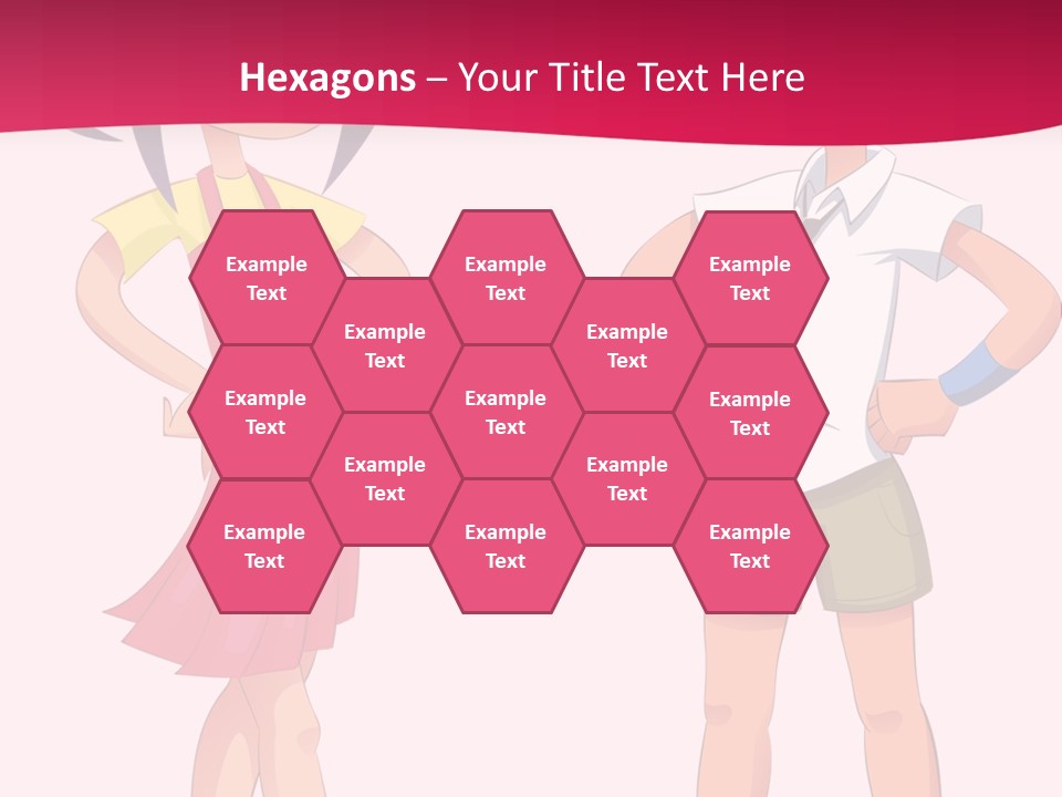 Cartoon Boy And Girl PowerPoint Template