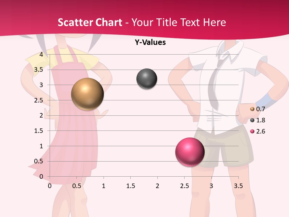 Cartoon Boy And Girl PowerPoint Template