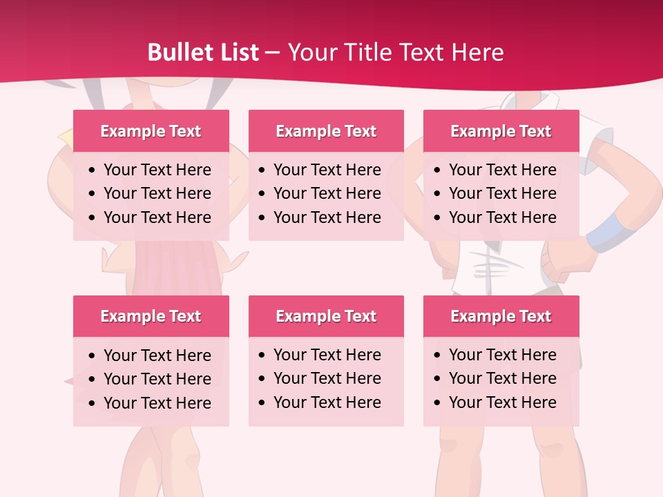 Cartoon Boy And Girl PowerPoint Template