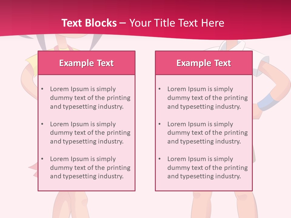 Cartoon Boy And Girl PowerPoint Template