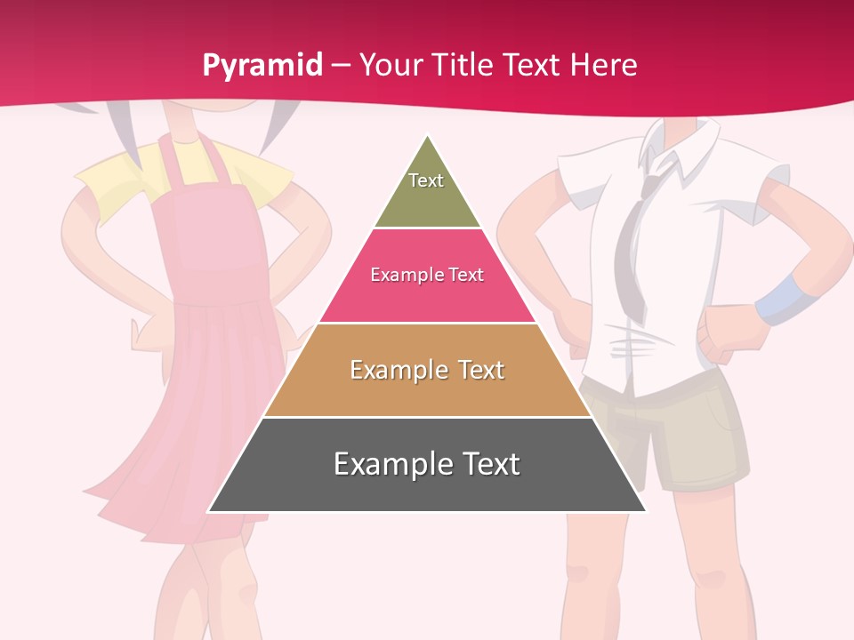 Cartoon Boy And Girl PowerPoint Template