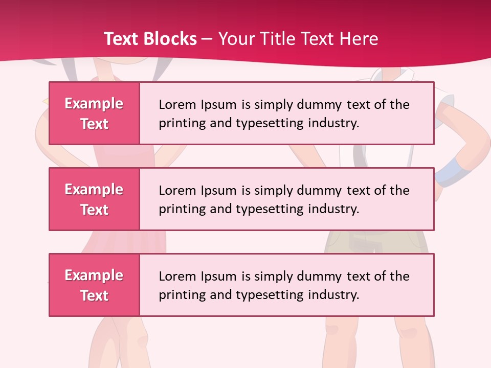 Cartoon Boy And Girl PowerPoint Template