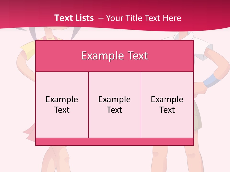 Cartoon Boy And Girl PowerPoint Template