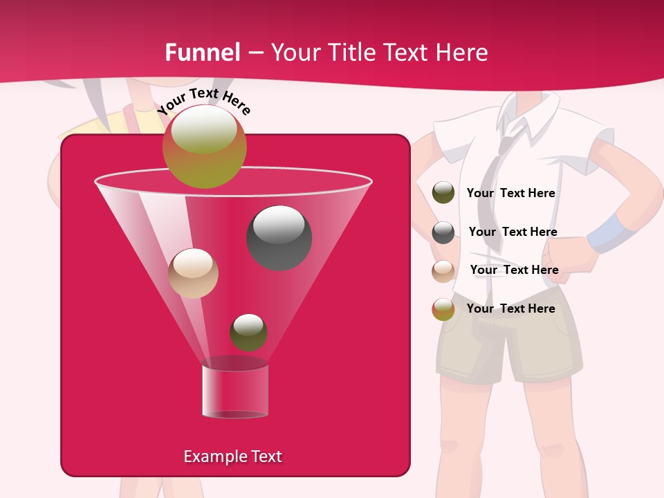 Cartoon Boy And Girl PowerPoint Template