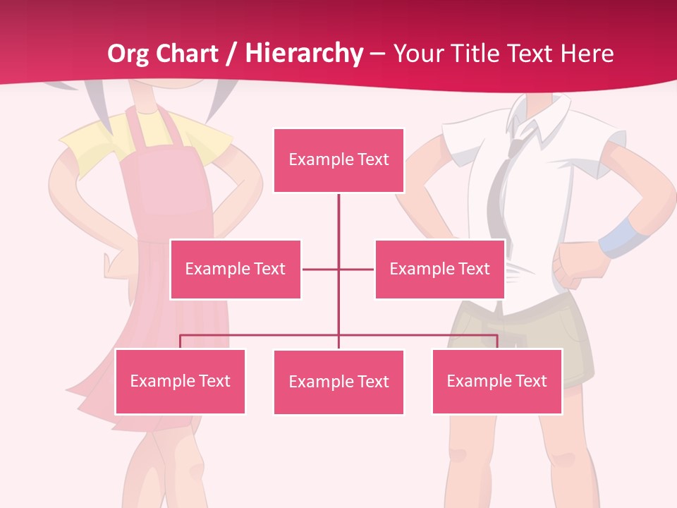 Cartoon Boy And Girl PowerPoint Template