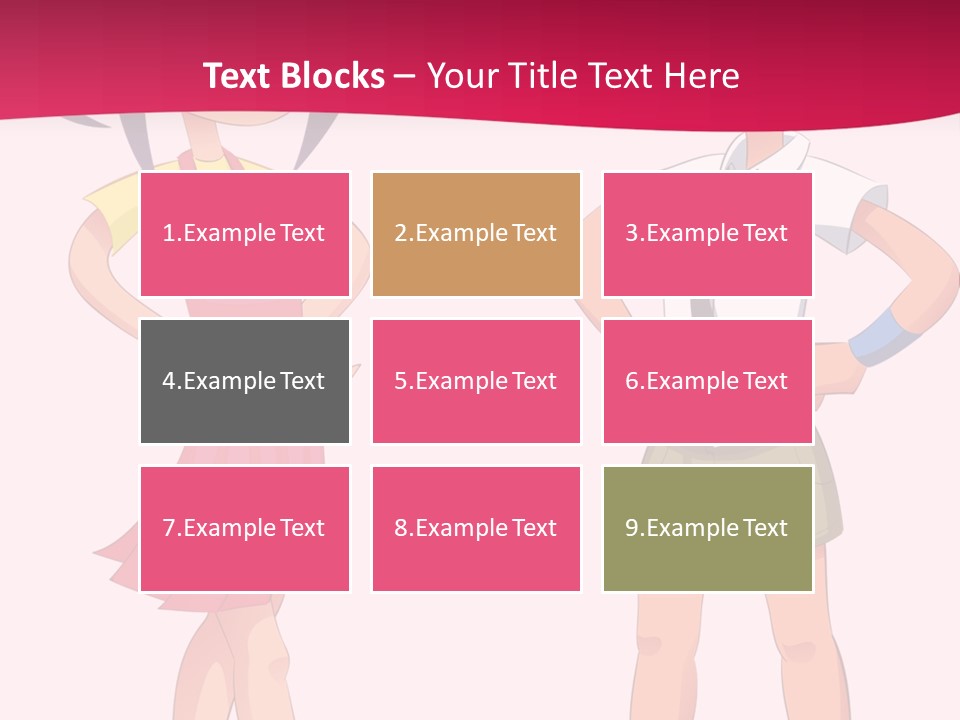 Cartoon Boy And Girl PowerPoint Template