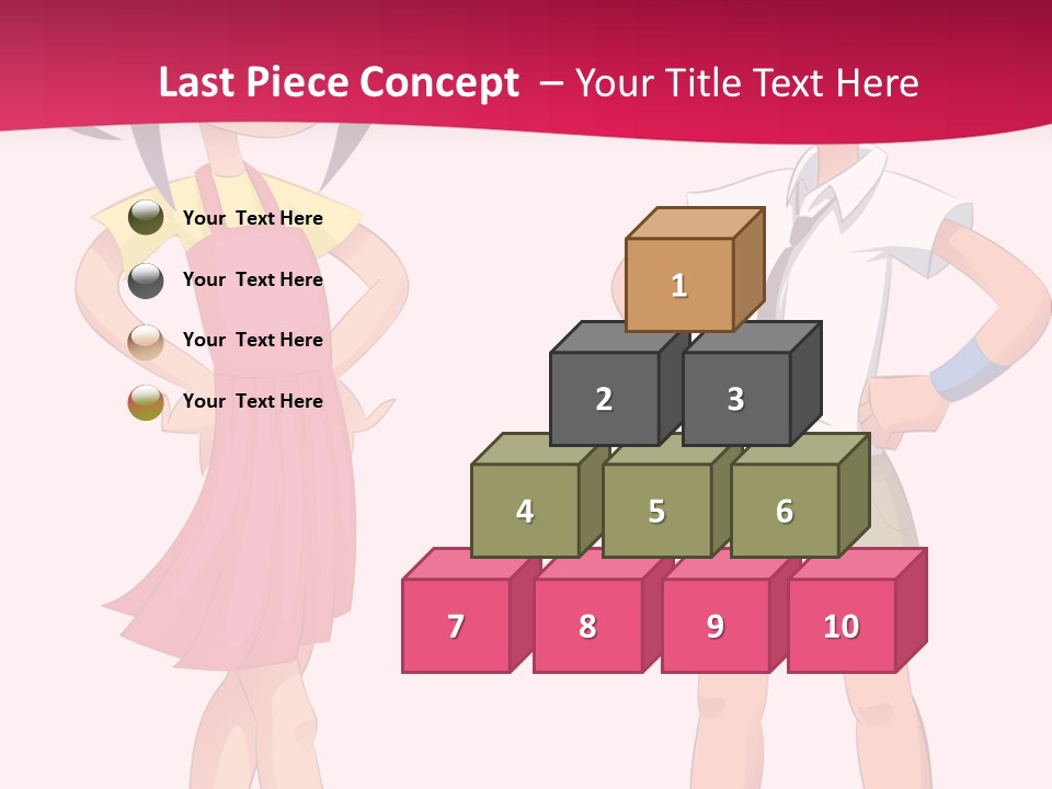 Cartoon Boy And Girl PowerPoint Template