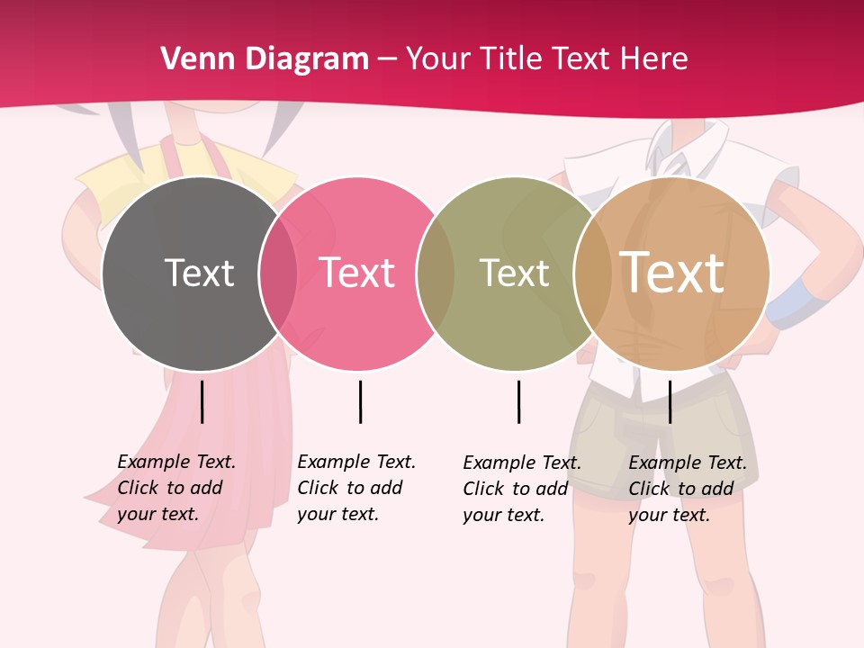 Cartoon Boy And Girl PowerPoint Template