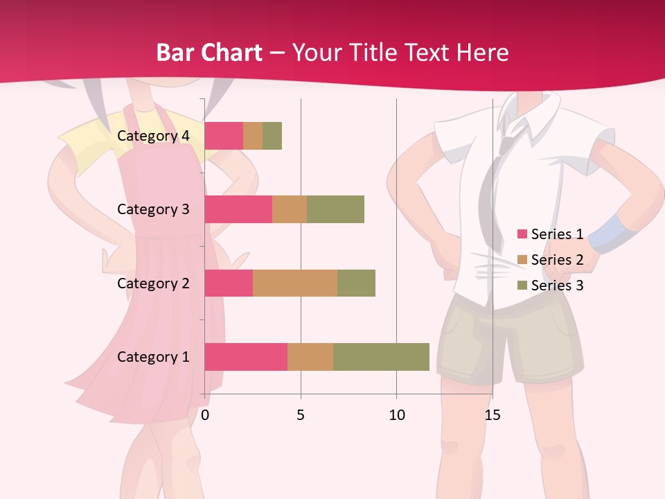 Cartoon Boy And Girl PowerPoint Template