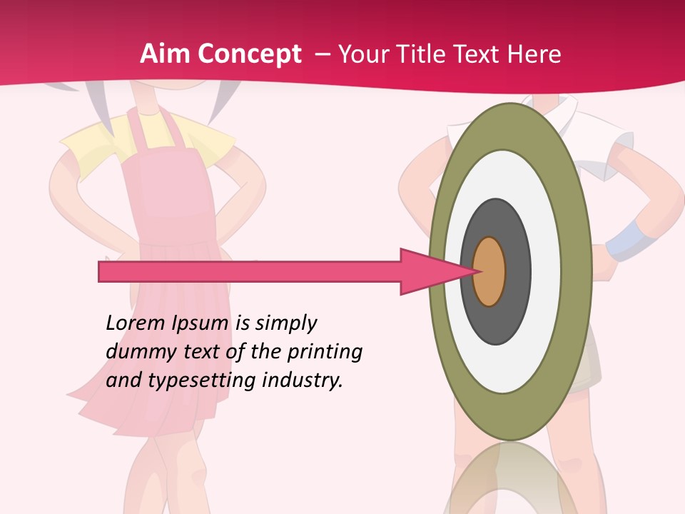 Cartoon Boy And Girl PowerPoint Template