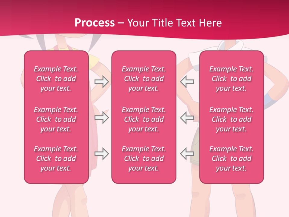 Cartoon Boy And Girl PowerPoint Template