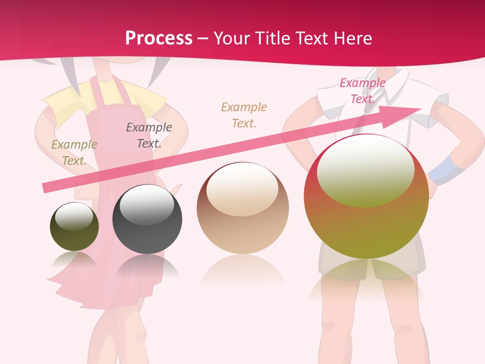 Cartoon Boy And Girl PowerPoint Template