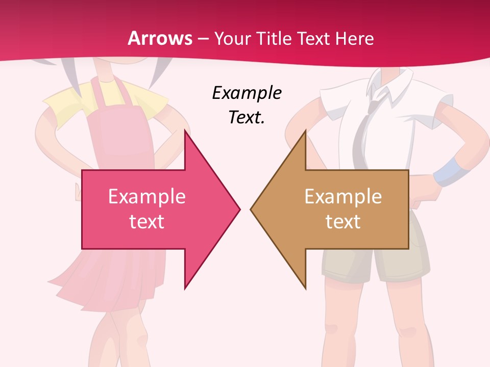 Cartoon Boy And Girl PowerPoint Template