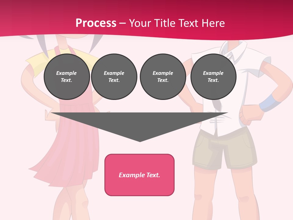 Cartoon Boy And Girl PowerPoint Template