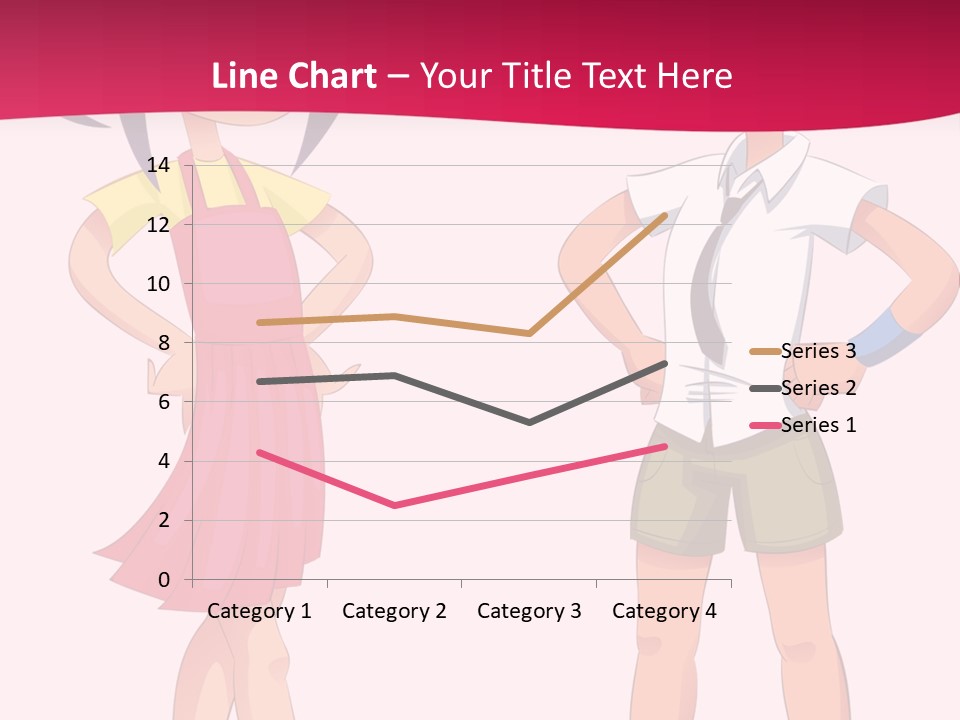 Cartoon Boy And Girl PowerPoint Template