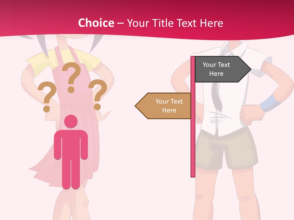 Cartoon Boy And Girl PowerPoint Template