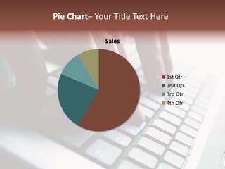 Typing On The Keyboard PowerPoint Template