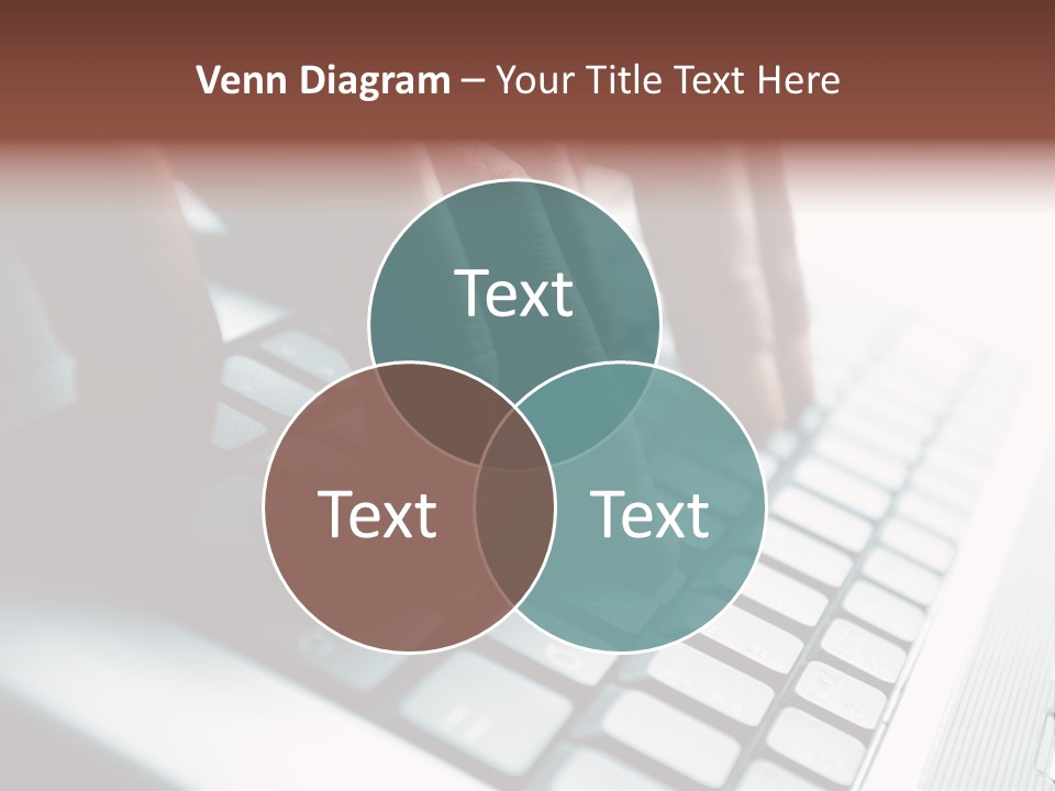 Typing On The Keyboard PowerPoint Template