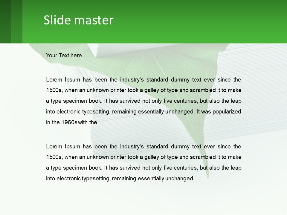 Eco Paper PowerPoint Template