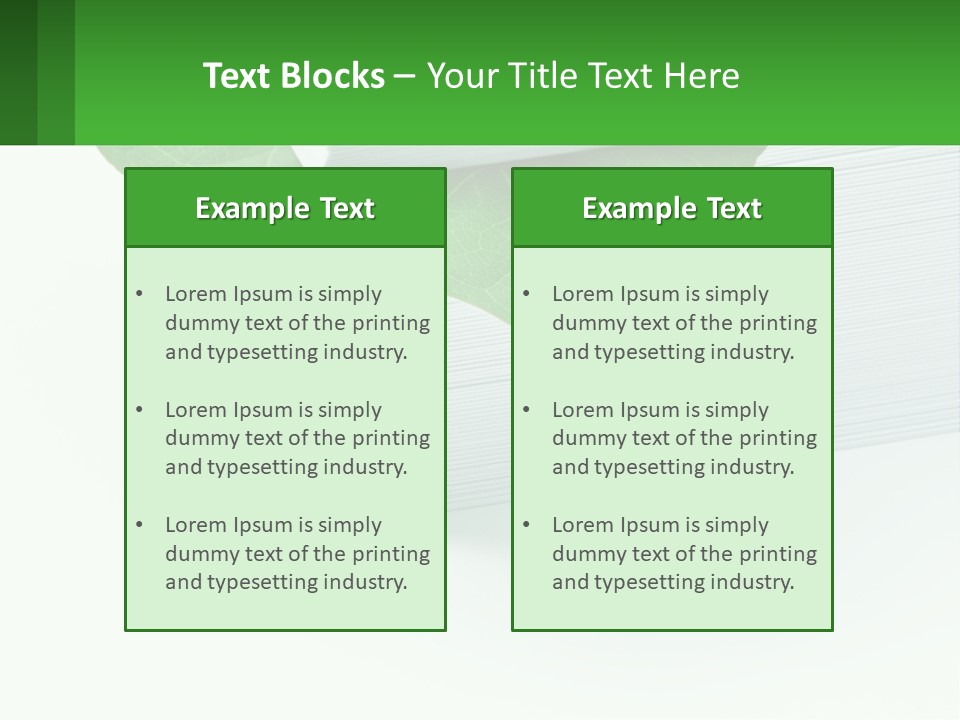 Eco Paper PowerPoint Template