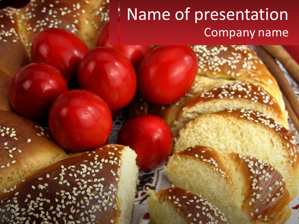 Bread And Tomatoes PowerPoint Template