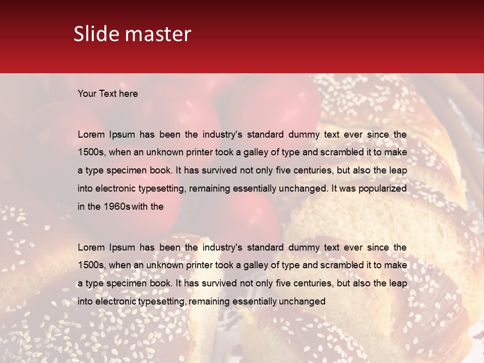 Bread And Tomatoes PowerPoint Template