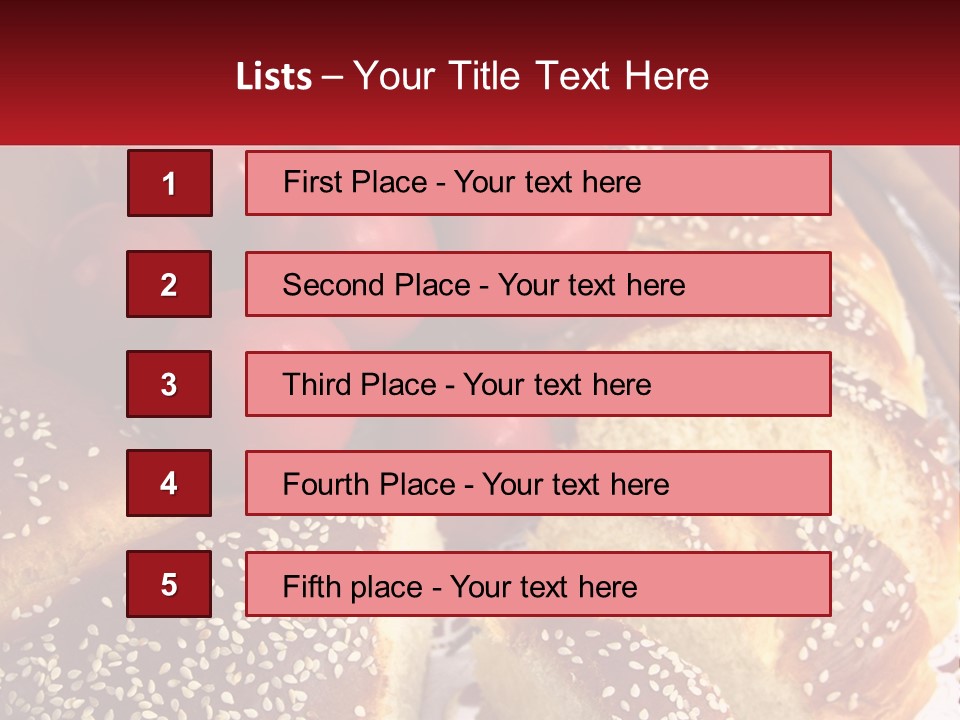 Bread And Tomatoes PowerPoint Template