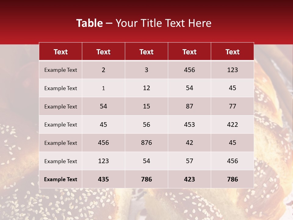 Bread And Tomatoes PowerPoint Template