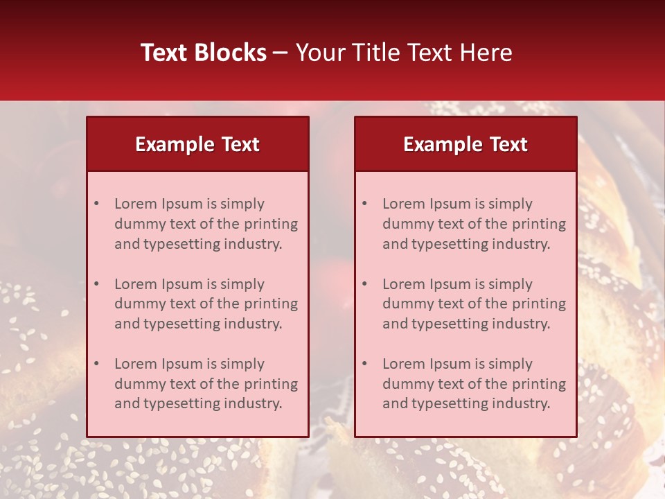 Bread And Tomatoes PowerPoint Template