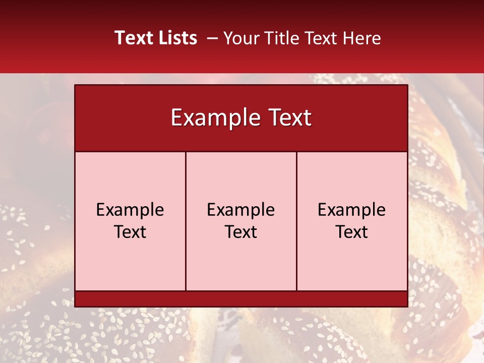 Bread And Tomatoes PowerPoint Template