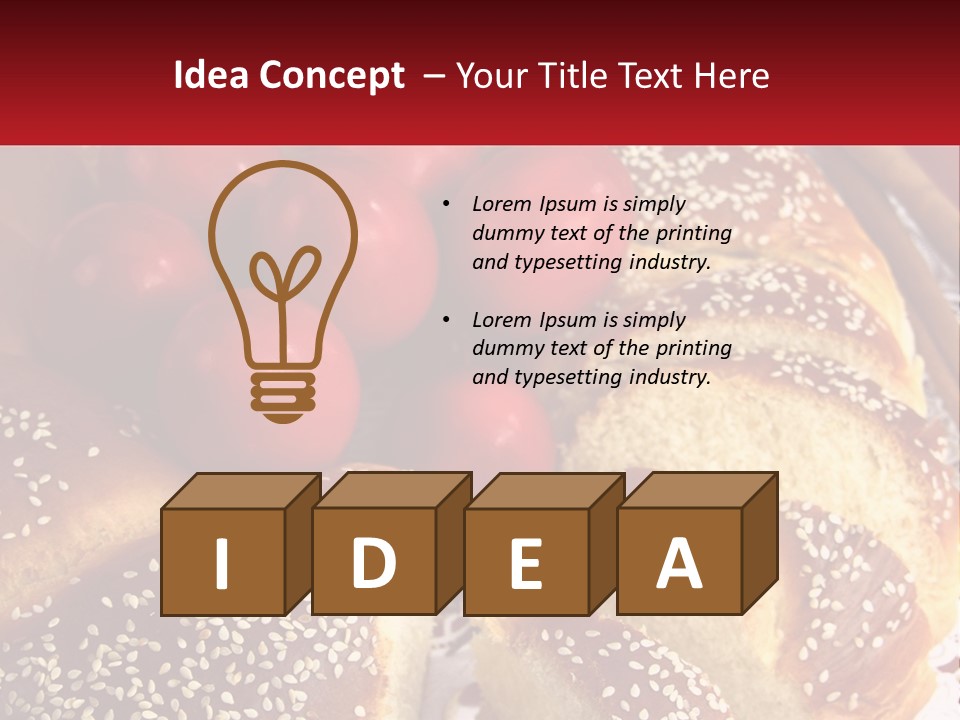 Bread And Tomatoes PowerPoint Template