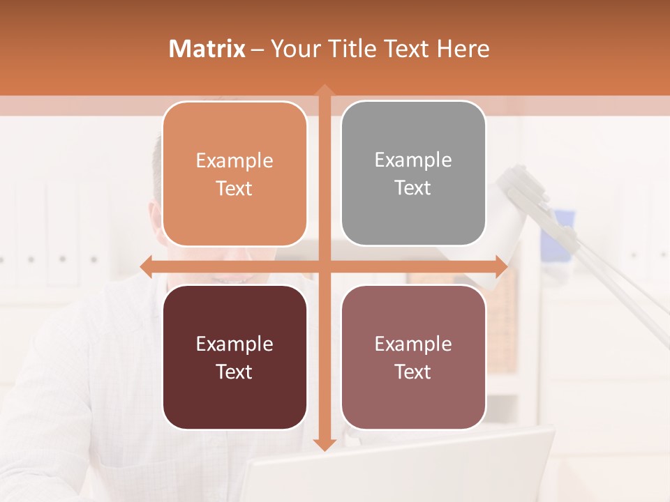 Working On A Laptop PowerPoint Template