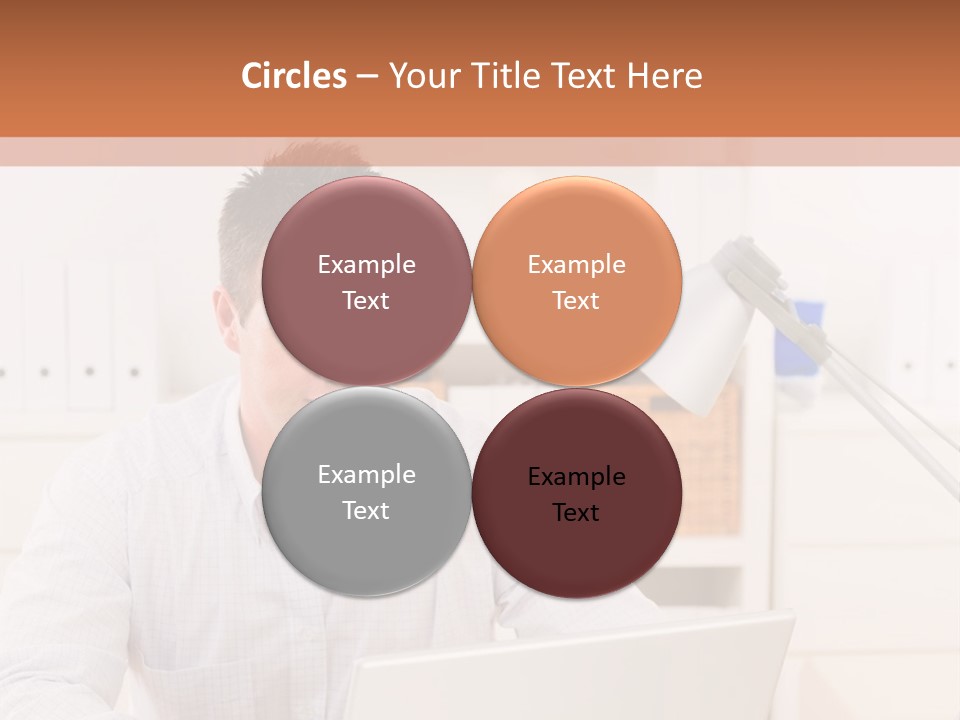 Working On A Laptop PowerPoint Template
