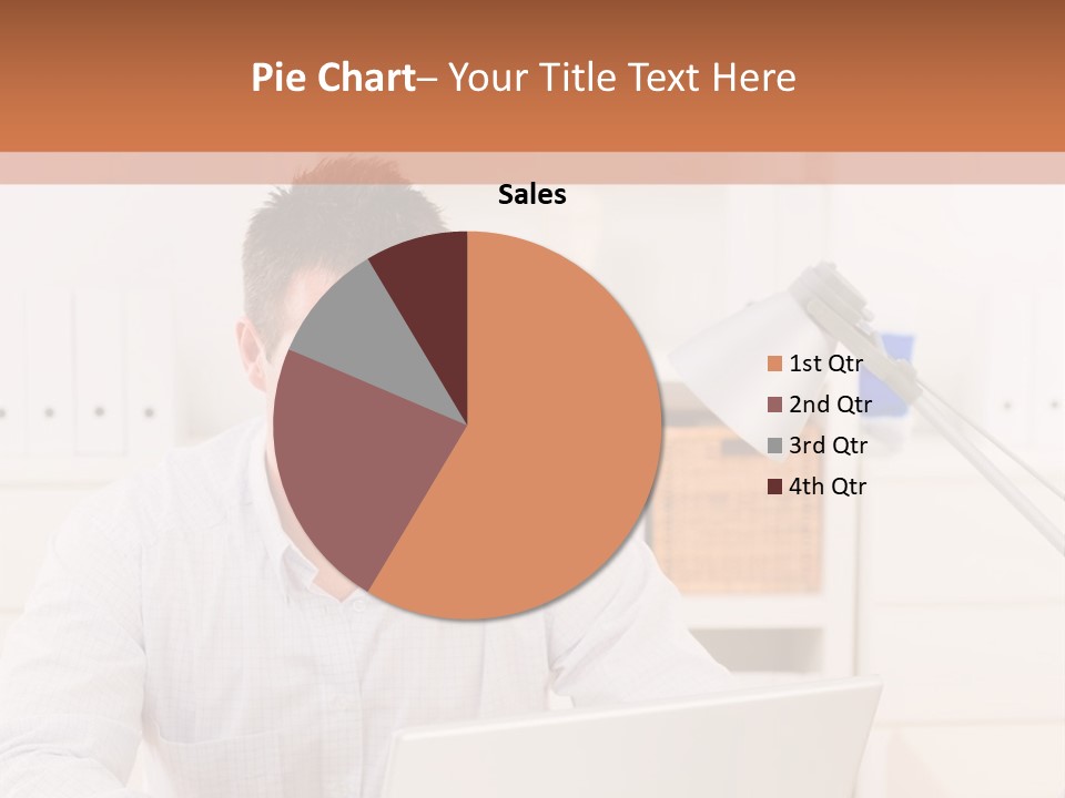 Working On A Laptop PowerPoint Template
