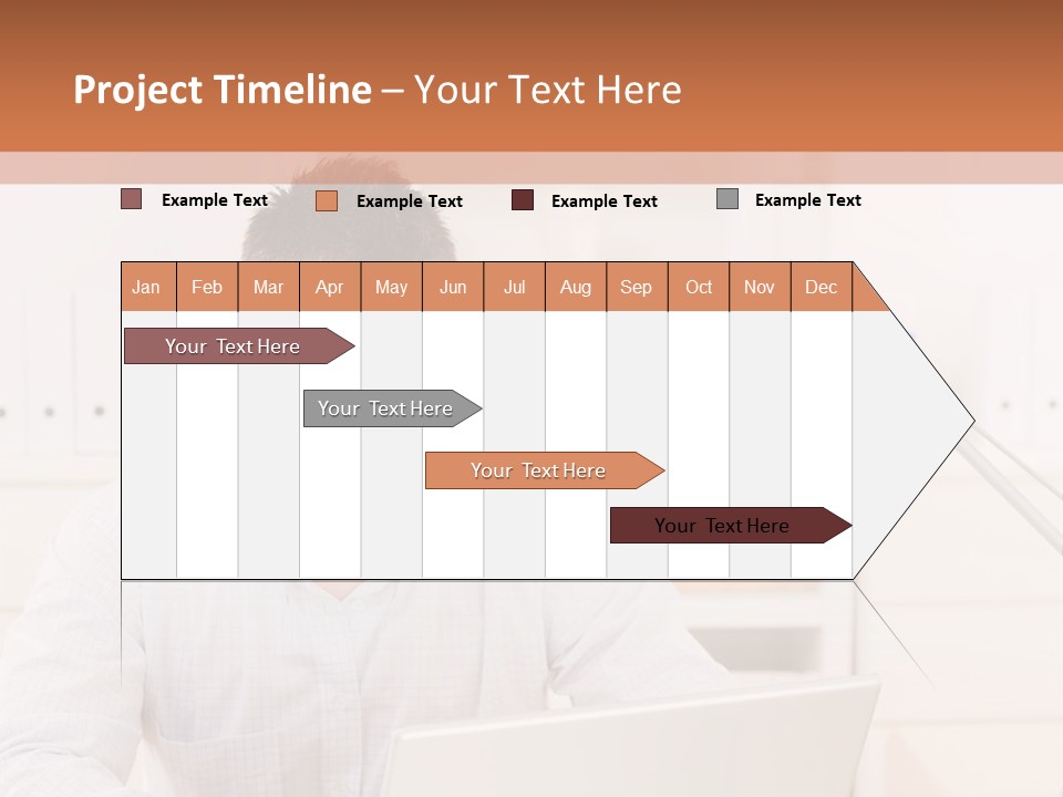 Working On A Laptop PowerPoint Template