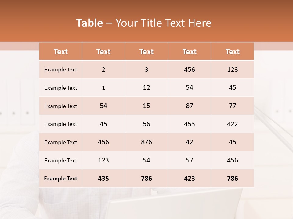 Working On A Laptop PowerPoint Template