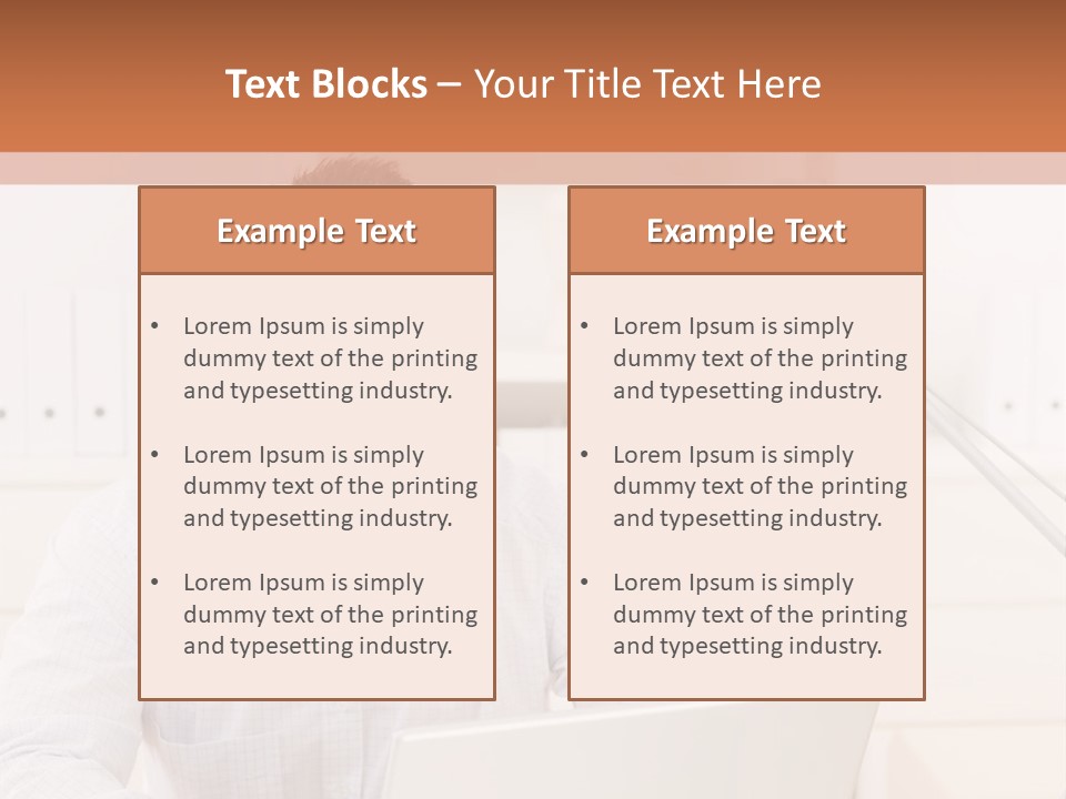 Working On A Laptop PowerPoint Template