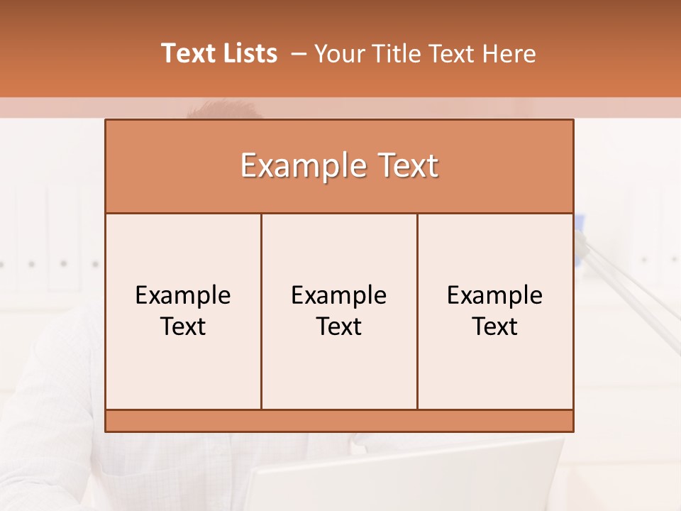 Working On A Laptop PowerPoint Template
