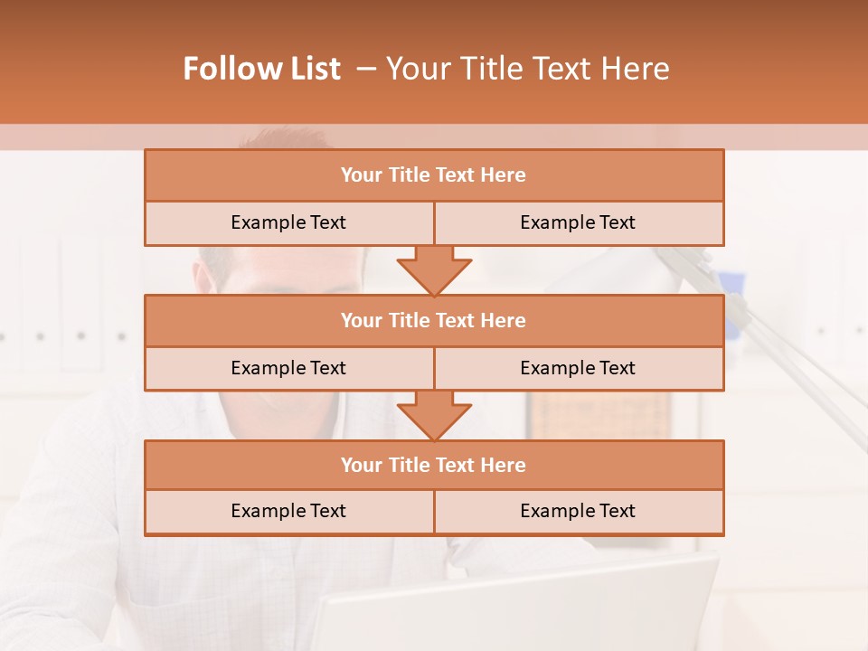 Working On A Laptop PowerPoint Template