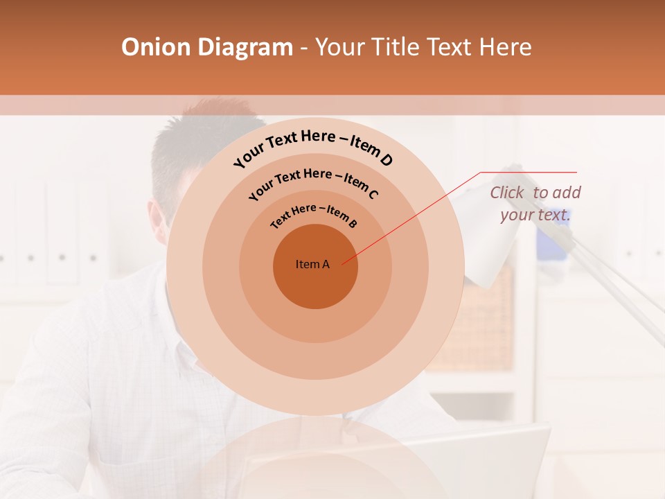 Working On A Laptop PowerPoint Template