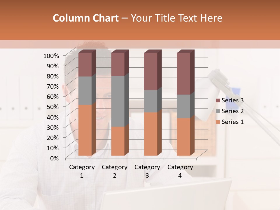 Working On A Laptop PowerPoint Template