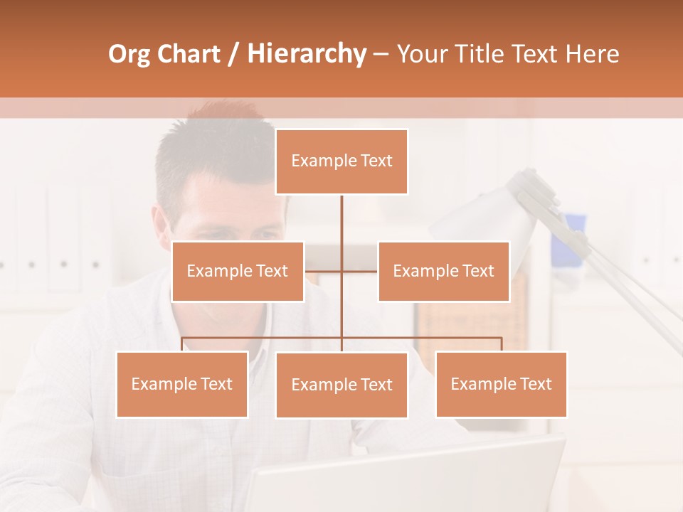 Working On A Laptop PowerPoint Template