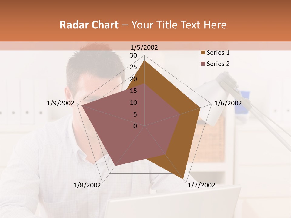 Working On A Laptop PowerPoint Template