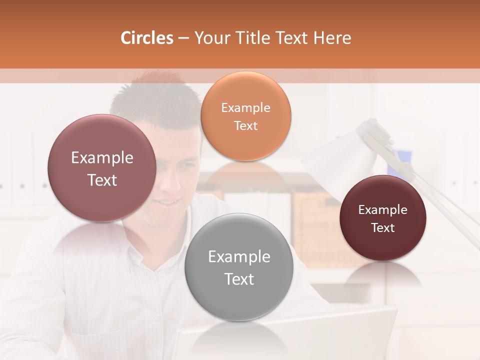 Working On A Laptop PowerPoint Template