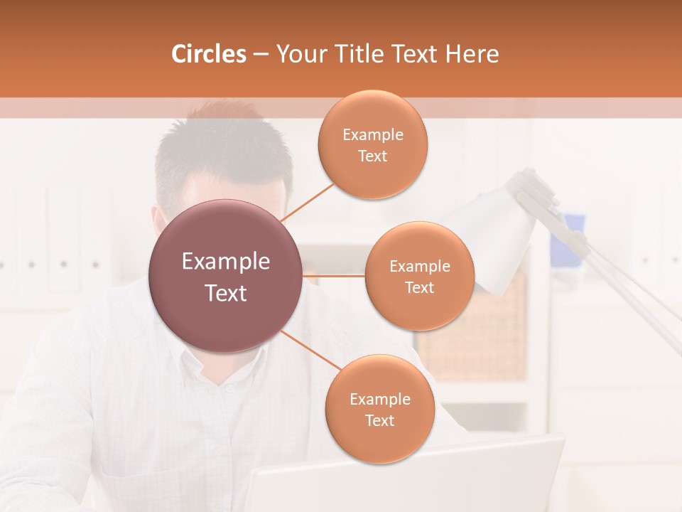 Working On A Laptop PowerPoint Template