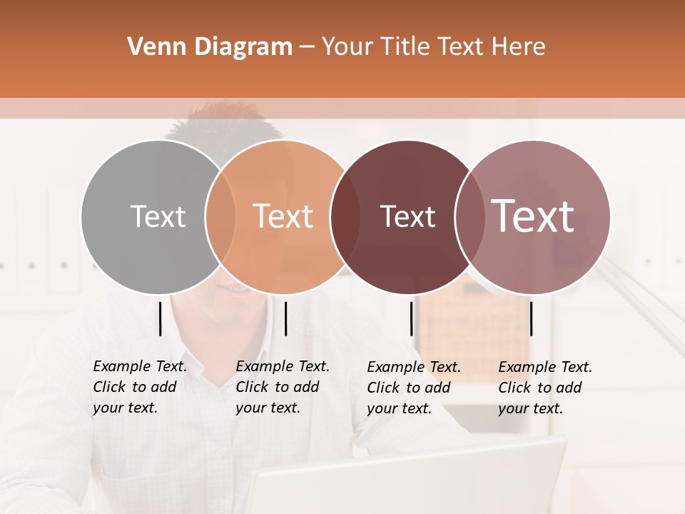 Working On A Laptop PowerPoint Template