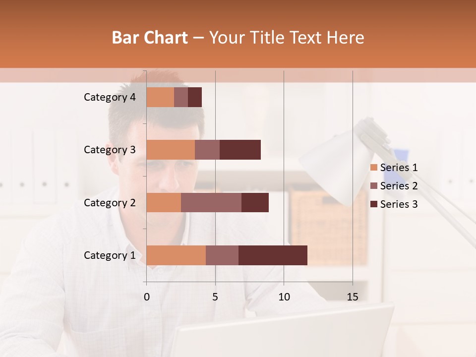 Working On A Laptop PowerPoint Template