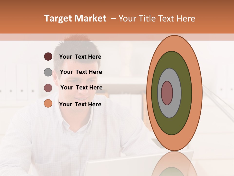 Working On A Laptop PowerPoint Template