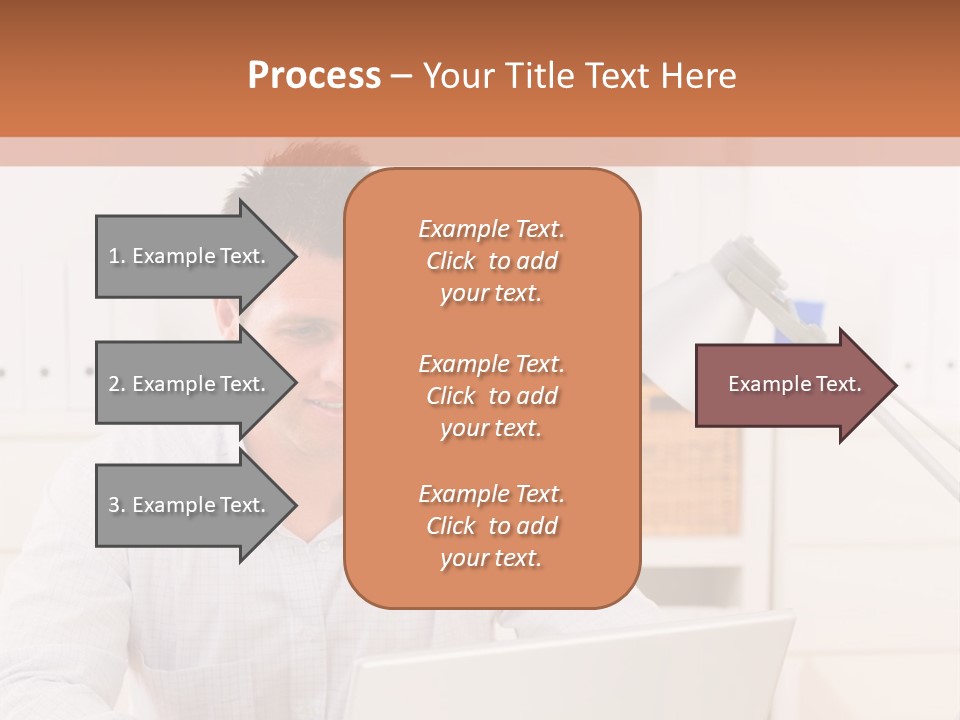 Working On A Laptop PowerPoint Template