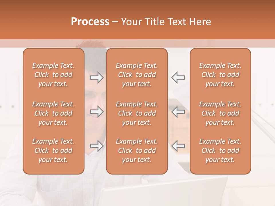Working On A Laptop PowerPoint Template